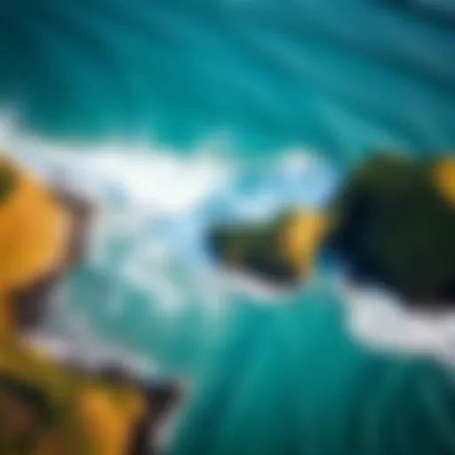 Aerial view of the Osa Peninsula showcasing its pristine beaches and surf breaks