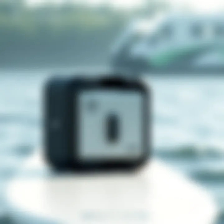 Sleek and Secure Surfing Lock Box A sleek surfing lock box designed for convenience and security.