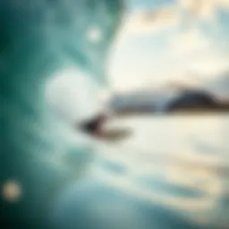 Artificial wave park in Austin showcasing surfers