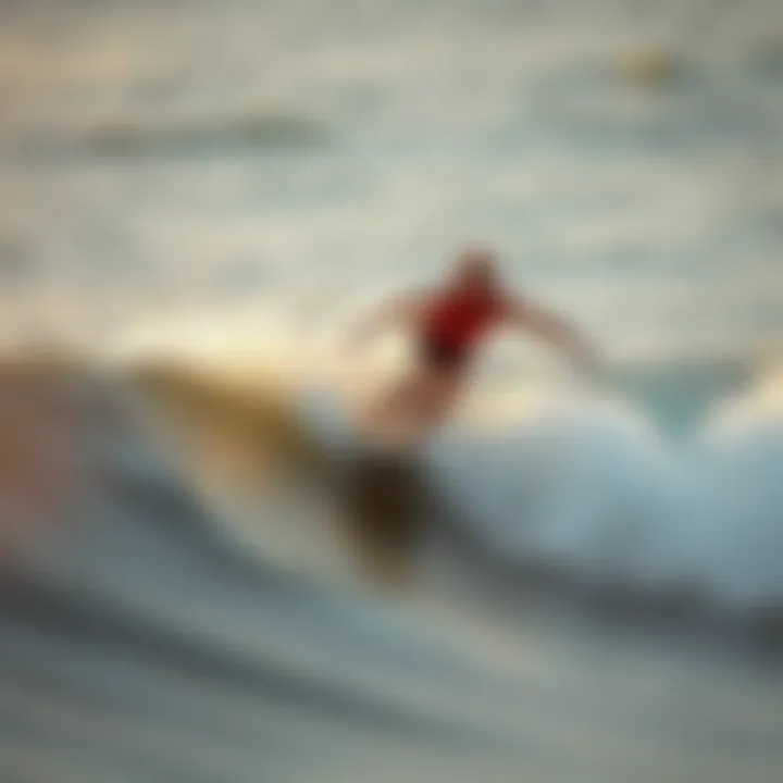 Riding the Freshwater Waves of Austin Surfer riding a wave in a freshwater setting