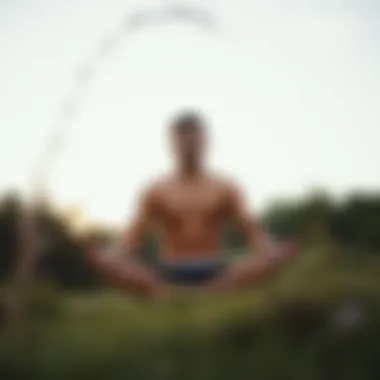 Mental Clarity Through Meditation A person meditating in nature, symbolizing mental health benefits.