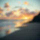 A serene beach scene emphasizing tranquility and mental clarity.