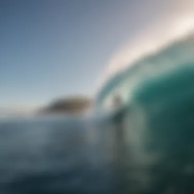 A vibrant scene of surfers enjoying waves on their standing up boards