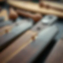Craftsmanship of surf hand planes showcasing intricate details