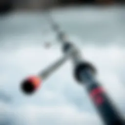 Close-up view of the Ugly Stik surf rod showcasing its sturdy construction