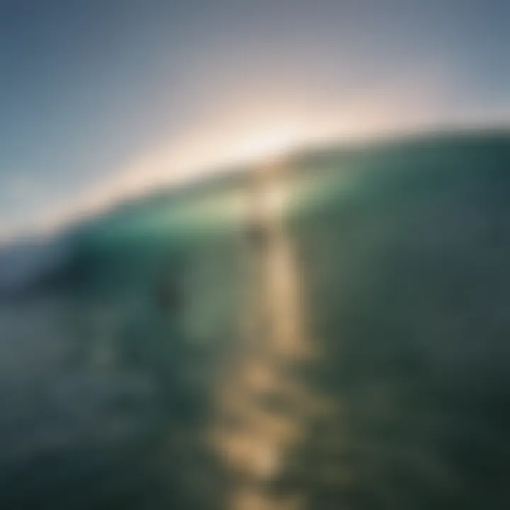 Surfers riding the vibrant waves of Uluwatu