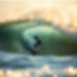 Dynamic Surf Maneuver: The Win Tube Technique Dynamic surf maneuver showcasing the win tube technique