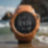 Garmin Instinct Solar Surf Watch showcasing its rugged design