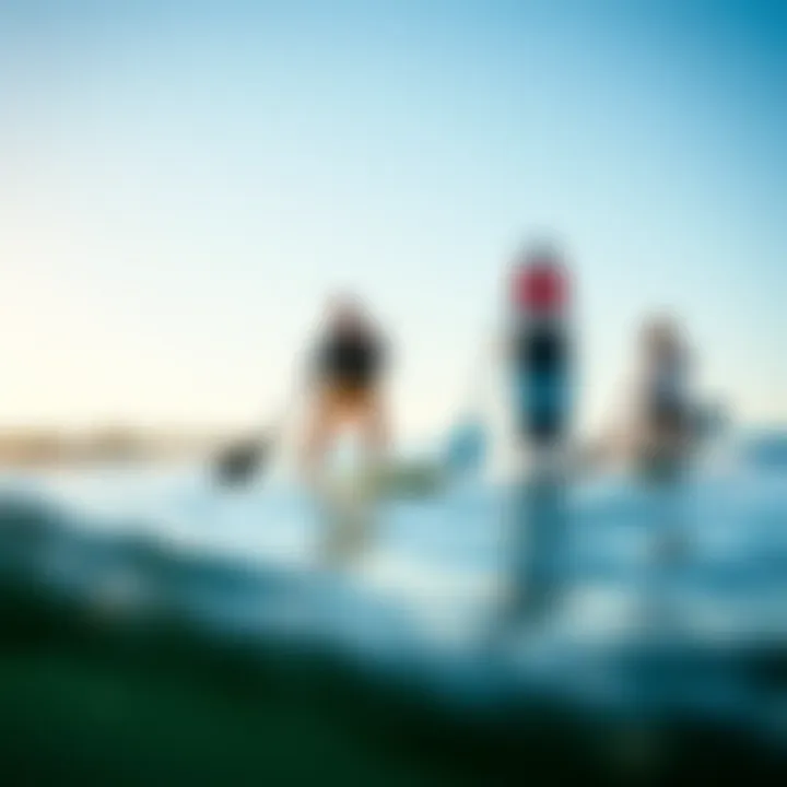 Matching Paddleboards with Skill Levels Paddler demonstrating various skill levels on different paddleboards