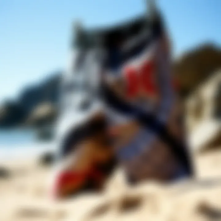 Accessories for Hurley Boardshorts Illustration of accessories that complement Hurley boardshorts