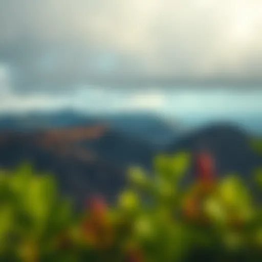 The Majestic Volcanic Origins of Hawaii A breathtaking view of Hawaii's volcanic landscapes