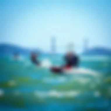 Thrilling Kite Surfing Experience in San Francisco Group of kite surfers enjoying the waves