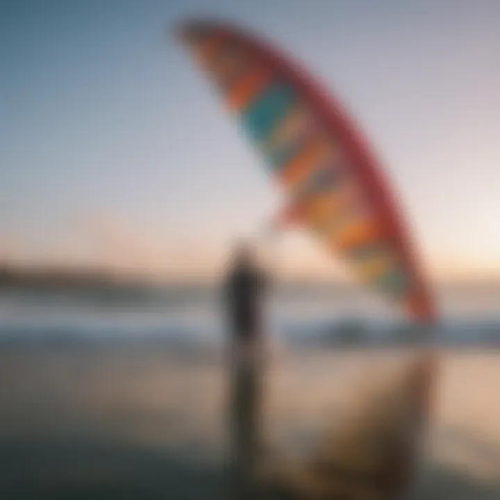 A beautifully designed kite ready for an exciting session on the water