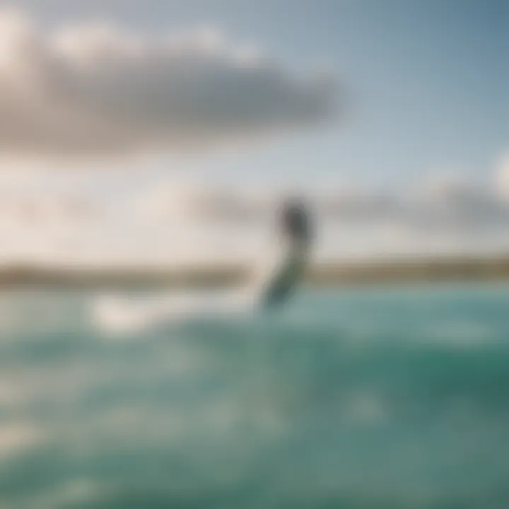 Local kitesurfing school offering lessons in a vibrant beach setting.