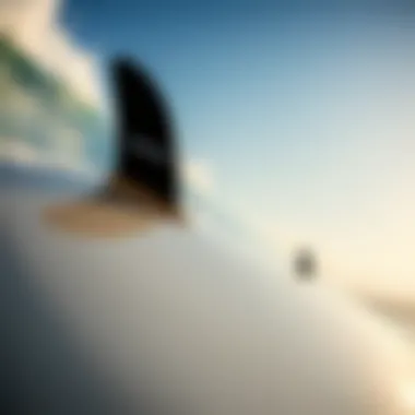 Close-up of Lamiglas Insane surfboard design