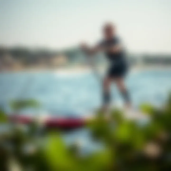 Efficient Body Positioning in SUP Illustration of body positioning while paddling for improved efficiency