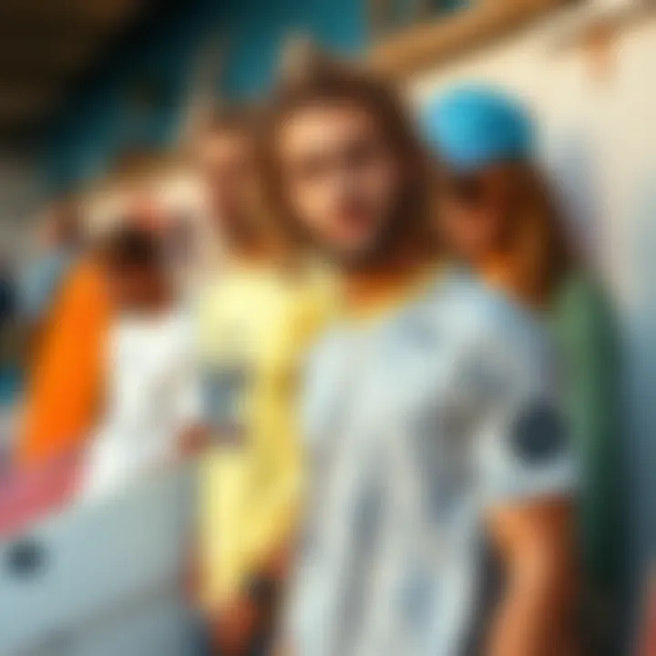 Stylish surf apparel showcased on a website