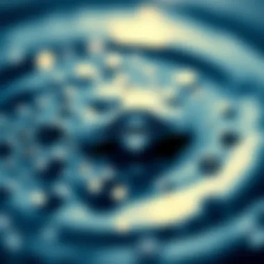 The Calm Within Water Droplets Close-up of water droplets reflecting light, symbolizing calmness