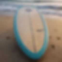 A close-up of an Odyssey surf board showcasing its sleek design