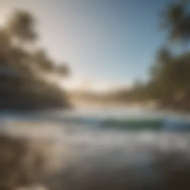Vibrant Beach Town Full of Surf Life A vibrant beach town filled with surf culture and local shops