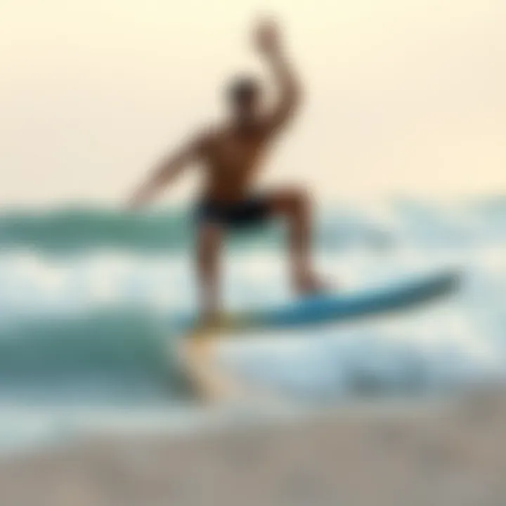 Balance Techniques for Improved Surf Performance Surfer demonstrating balance techniques in Pilates