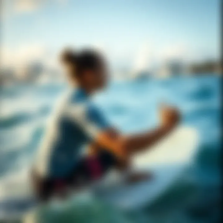 Enhancing Flexibility for Surfing Close-up of a surfer stretching for flexibility