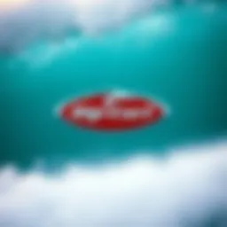 The iconic logo of Rip Curl displayed prominently