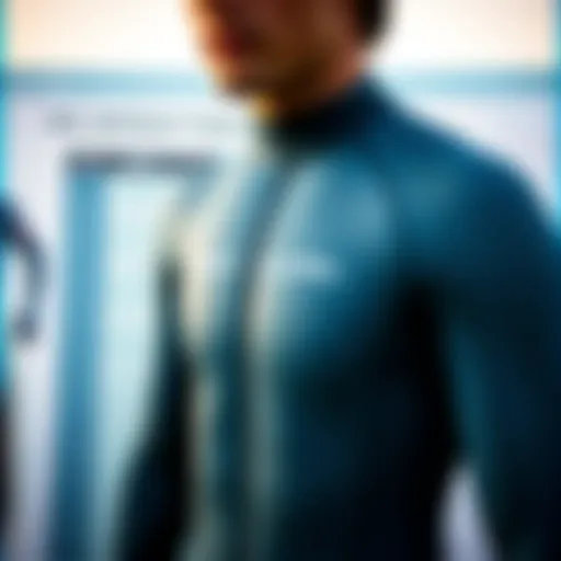 Detailed view of Rip Curl wetsuit size chart