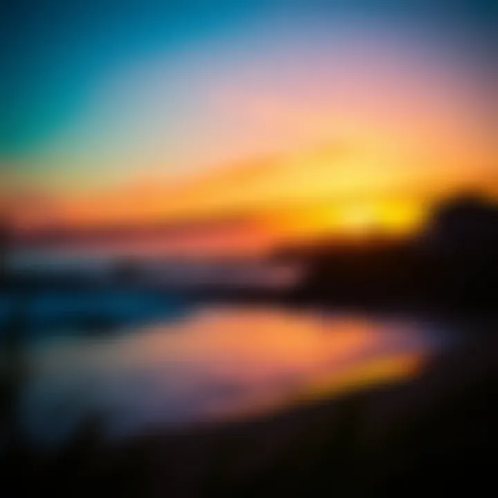 Breathtaking Sunset Over San Clemente Beach Stunning view of San Clemente beach during sunset