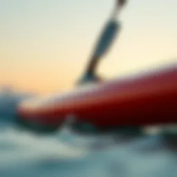 Close-up view of a self-powered surfboard showcasing innovative technology