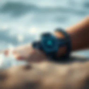 Diagram illustrating the technology behind shark protection bracelets