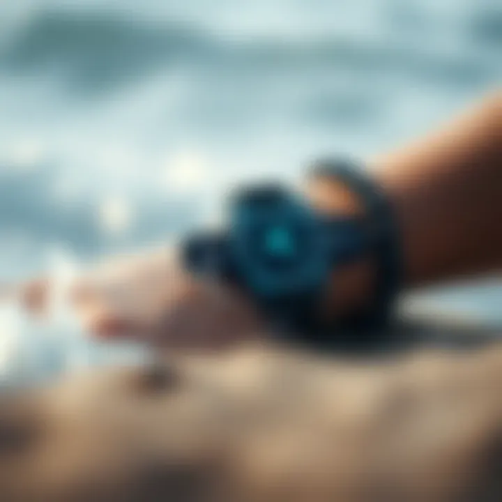 Diagram illustrating the technology behind shark protection bracelets