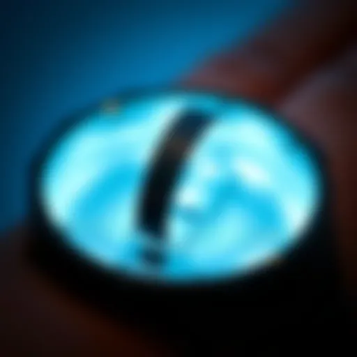 Close-up view of a shark protection bracelet showcasing its design