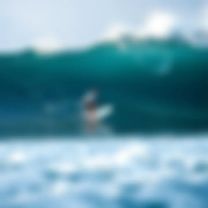 Surfer navigating a challenging wave in Costa Rica