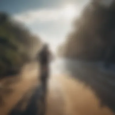 Surf electric bike on a coastal trail