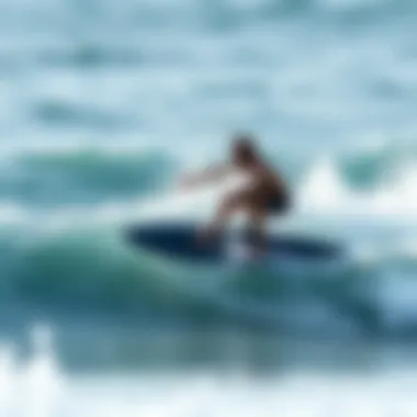 Experience the Thrill of Self-Powered Surfing Surfer riding a self-powered surfboard on a wave