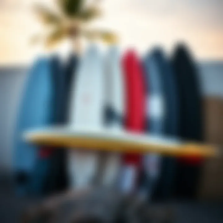 A collection of popular soft longboard brands displayed together for easy reference