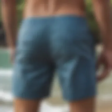 Diagram illustrating the perfect fit of board shorts