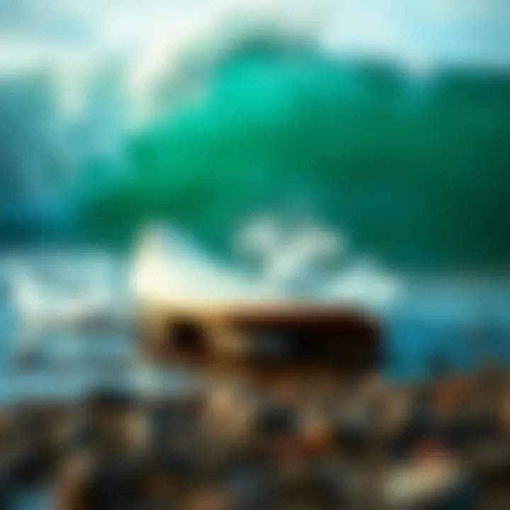 Innovative surfboard designed by Laird Hamilton