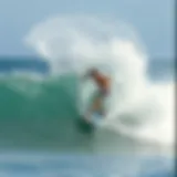Dynamic wave riding showcasing zap skim technique