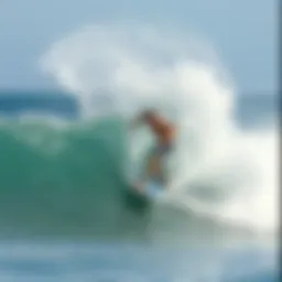 Dynamic wave riding showcasing zap skim technique