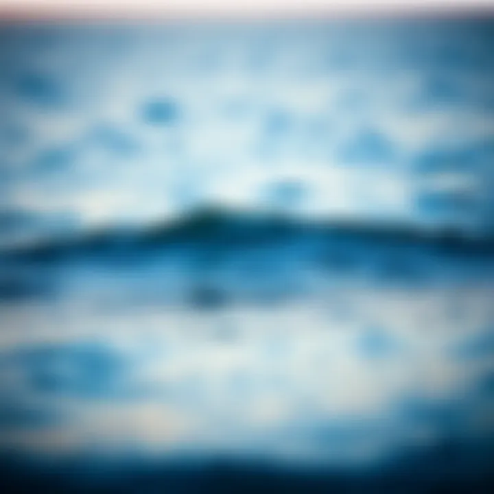 A tranquil ocean scene representing fitness and activity