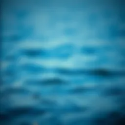 A serene water landscape symbolizing hydration