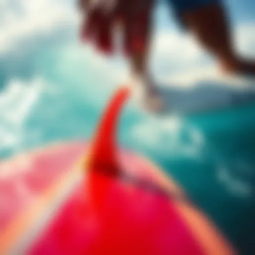 Nose Protector Enhancing Surfboard Performance A vibrant surfboard featuring a high-quality nose protector in action.