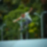 Tony Hawk's Signature Trick Tony Hawk performing a signature skateboarding trick