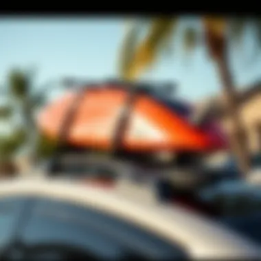 Innovative design of the Inno surf rack showcasing its sleek structure