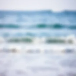 Calm ocean waves gently lapping at the shore