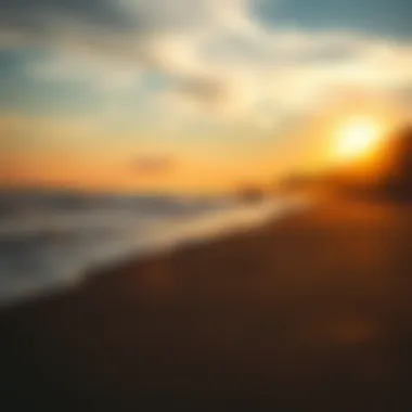 A serene beach at sunset, perfect for relaxation