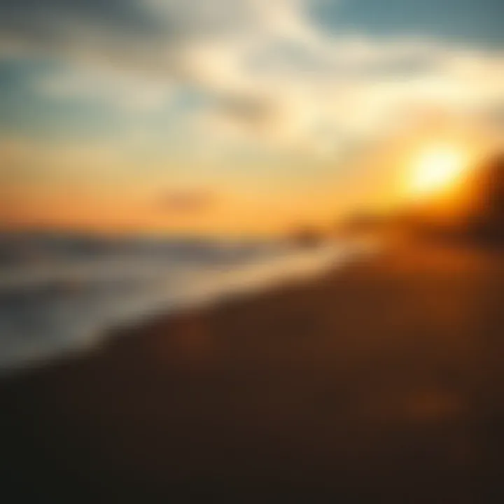 A serene beach at sunset, perfect for relaxation