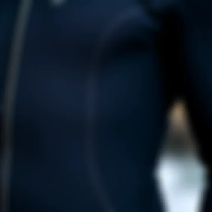 Close-up of thermal insulation features in a wetsuit
